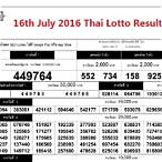 thai lottery 16 july 2016